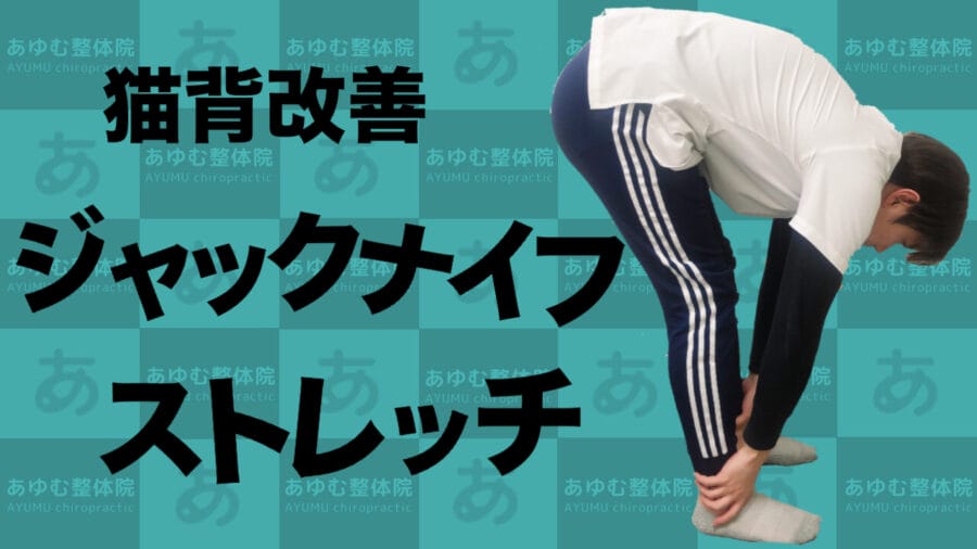 膝を伸ばして猫背改善！ジャックナイフストレッチ！！