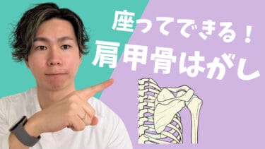【猫背改善】座ってできる！肩甲骨剥がし！