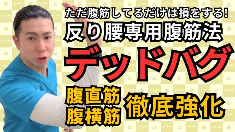 反り腰改善！腰に優しい腹筋「デッドバグ」｜自由が丘あゆむ整体院
